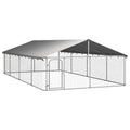Outdoor Kennel with Roof 600x300x150 cm /100x100x150 cm/200x100x150 cm. Kennels and Fences for Dogs Galvanized Steel Large Kennel