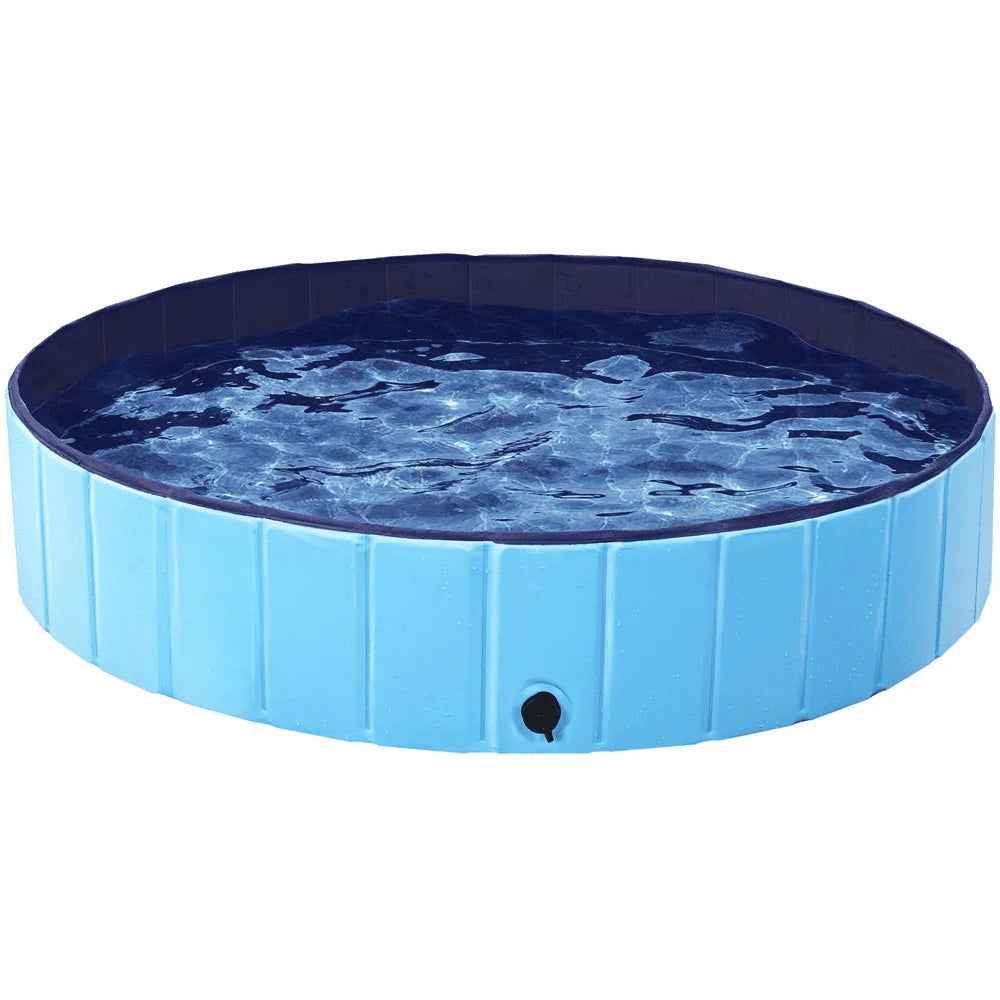 71" x 12" Foldable Dog Pool. Portable Dog Bath