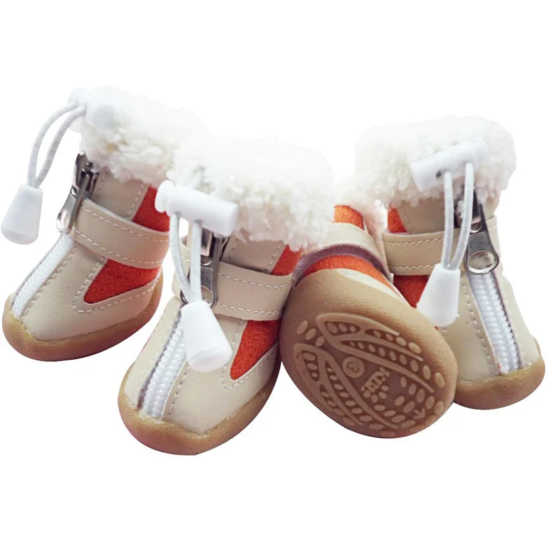 Winter Dog Shoes with Anti-slip