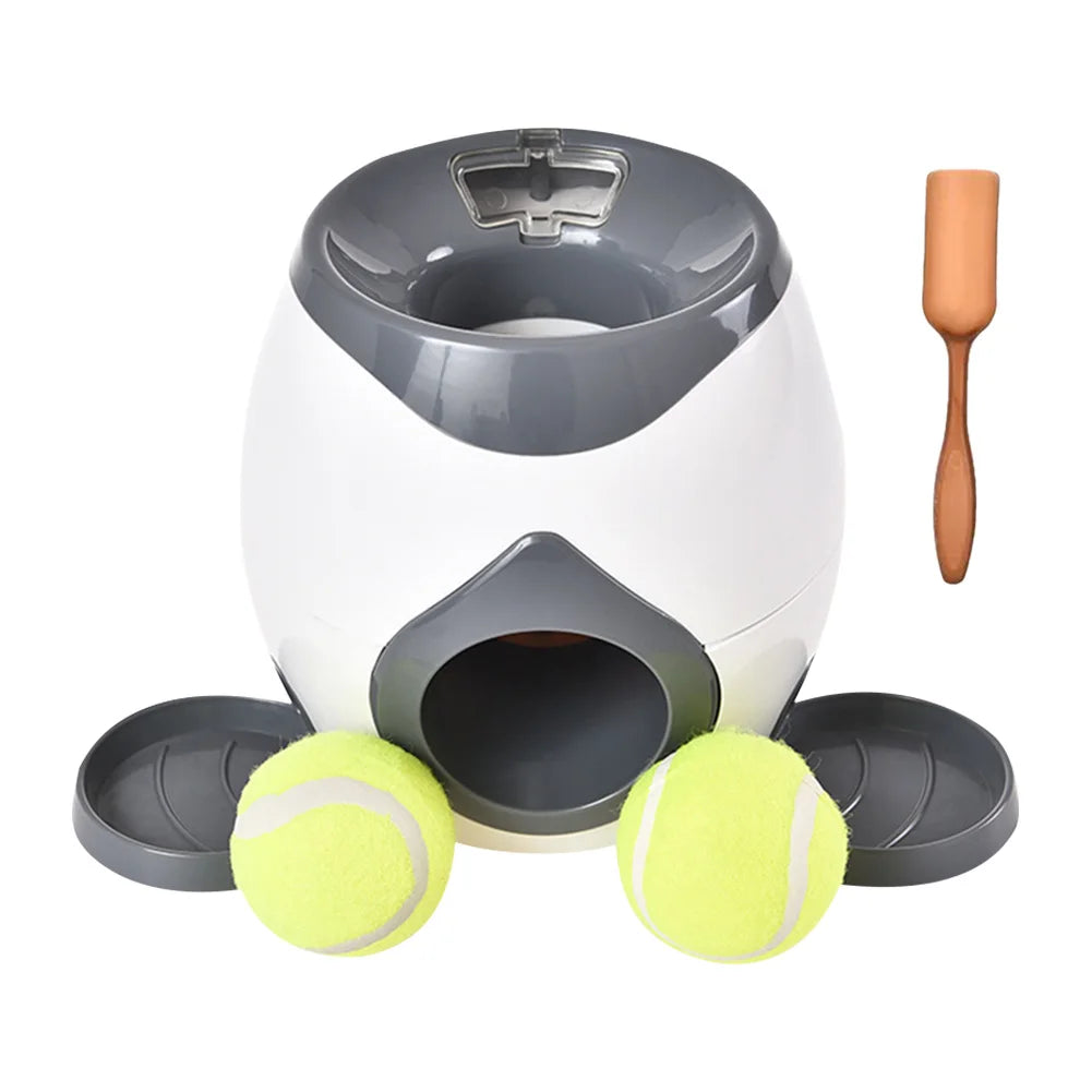 Automatic Dog Ball Launcher. Food Reward Machine. Interactive Dog Ball Thrower for Medium & Small Dogs