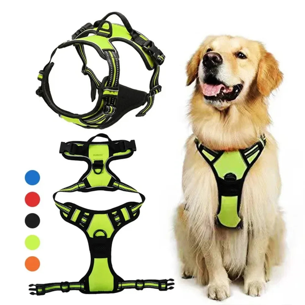 Pet Dog Harness Reflective Adjustable Breathable Vest for Small, Medium, Large Dogs, Cat and Puppy's