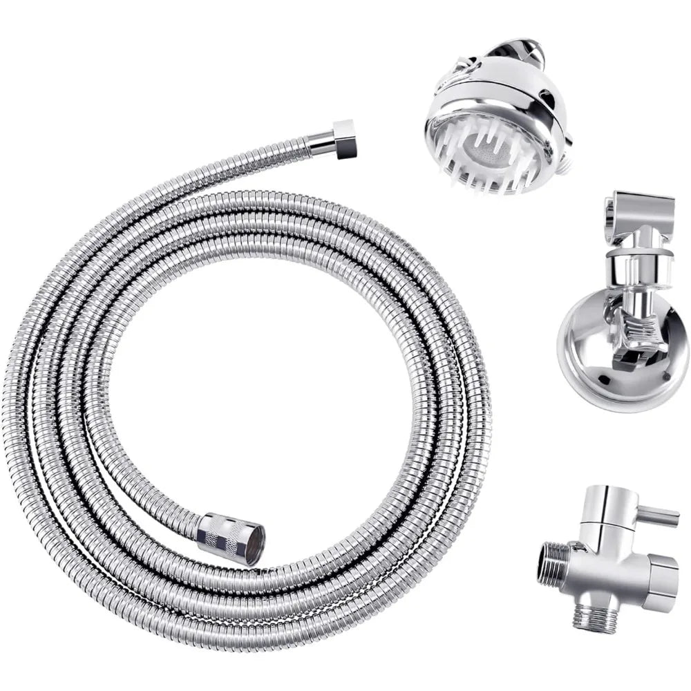 Pet Shower Set with 8.2ft Hose for Bathroom Shower Arm (Suction Holder)