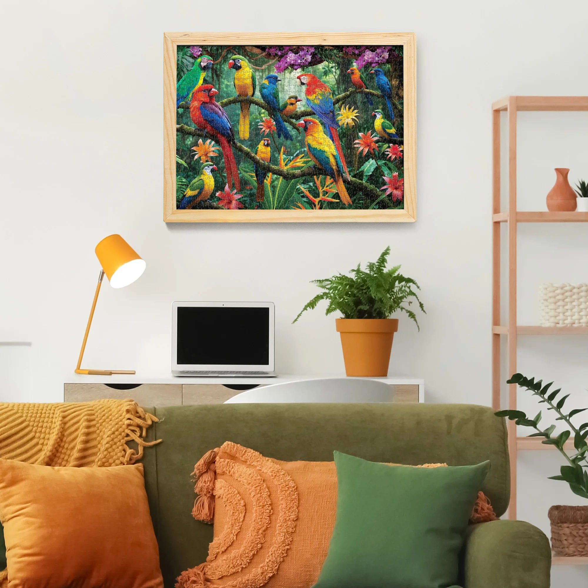 Parrots in the Jungle 1000 Piece Jigsaw Puzzle Gift For Adults