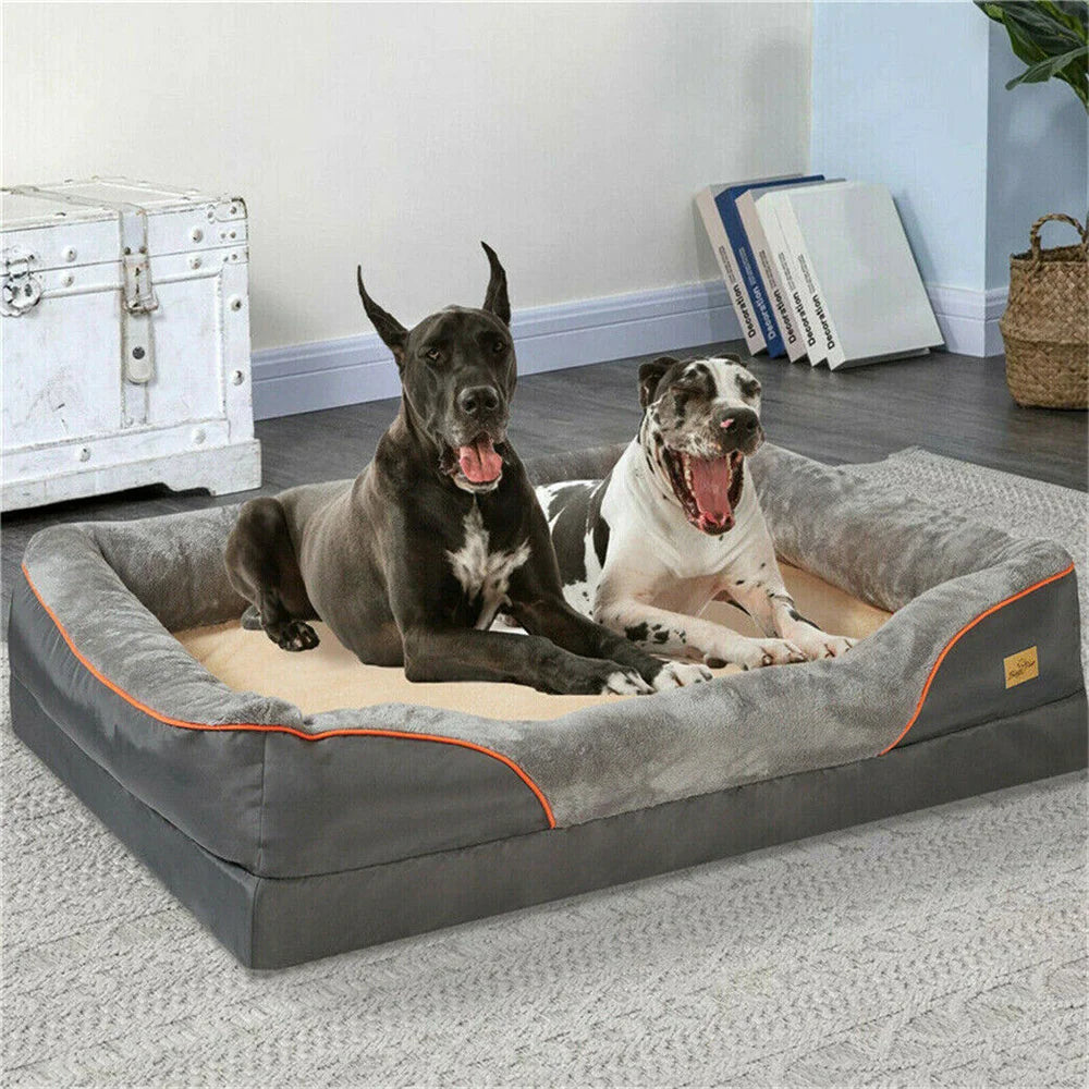 Jumbo Large Orthopedic Dog Bed with Memory Foam