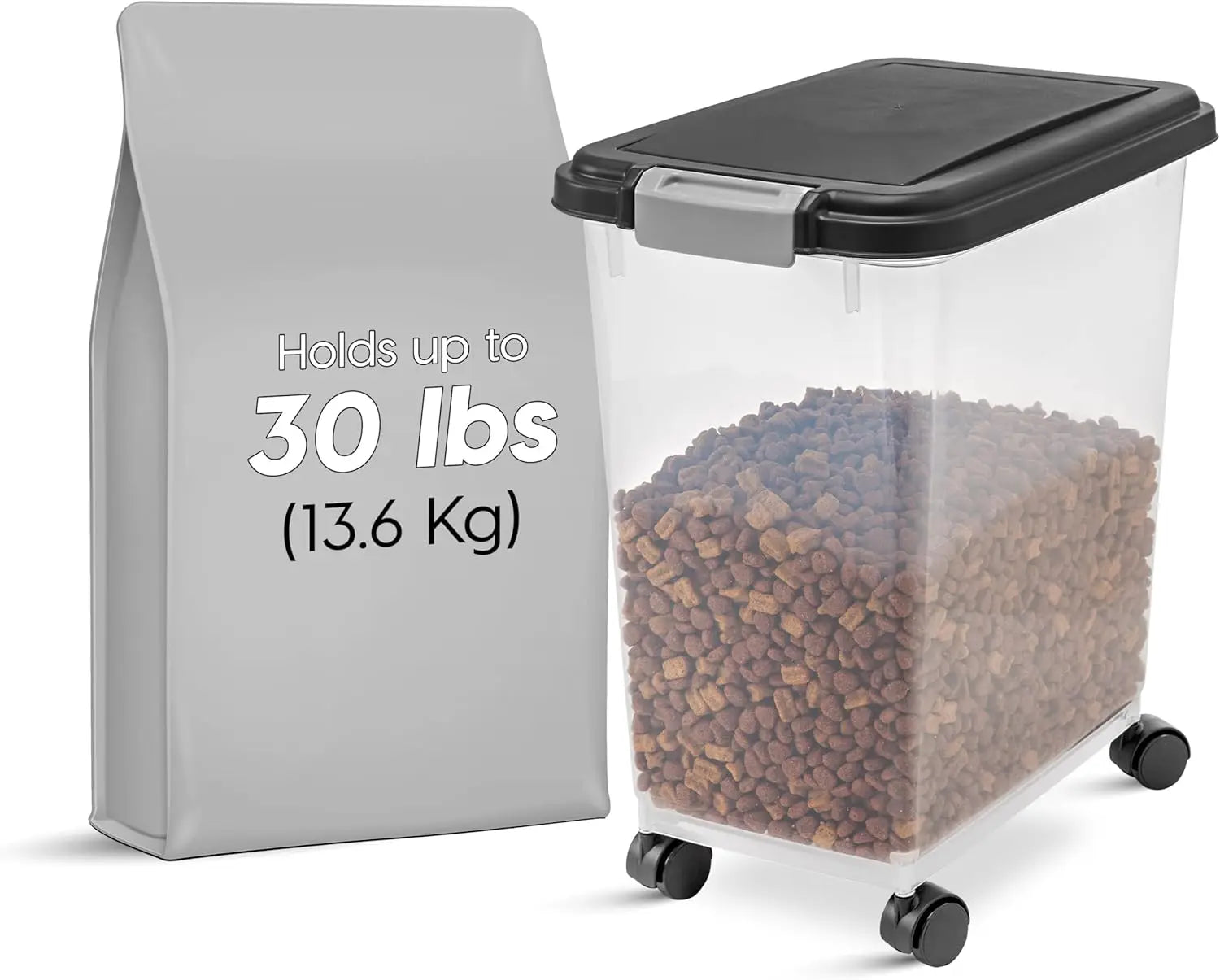 Airtight Pet Food Container. Available in different sizes, and is on Wheels