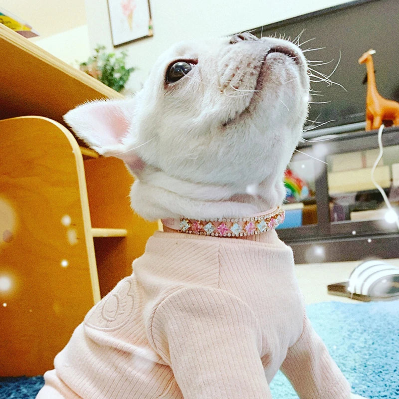 Luxury Cat Pearl Necklace with Rhinestone