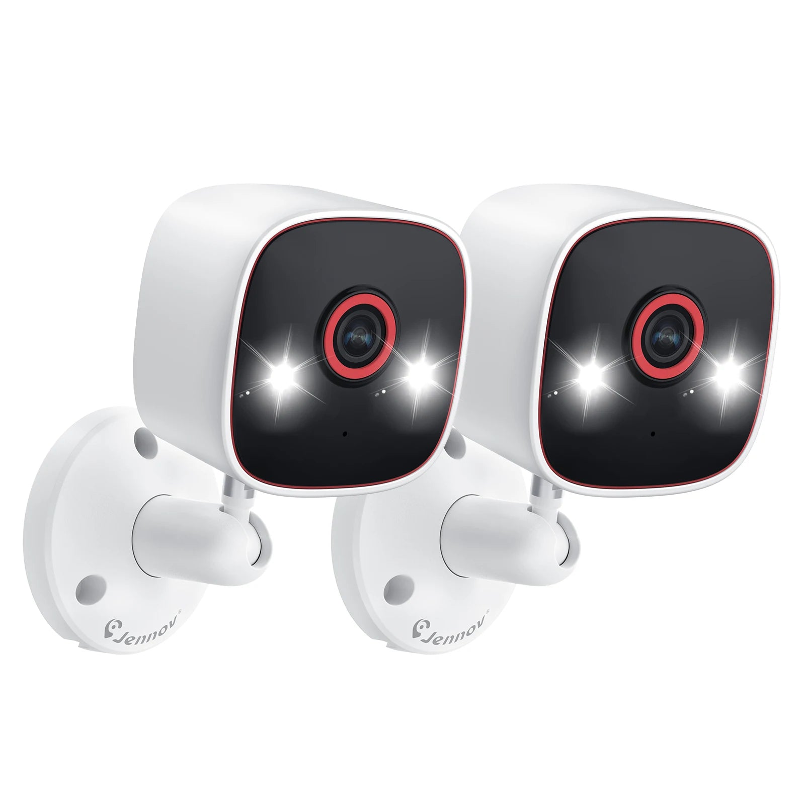 2PCS Indoor/Outdoor Cameras. Pet Camera, WiFi Camera Baby Monitor.  Color Night Vision and 2-Way Audio for Home Security