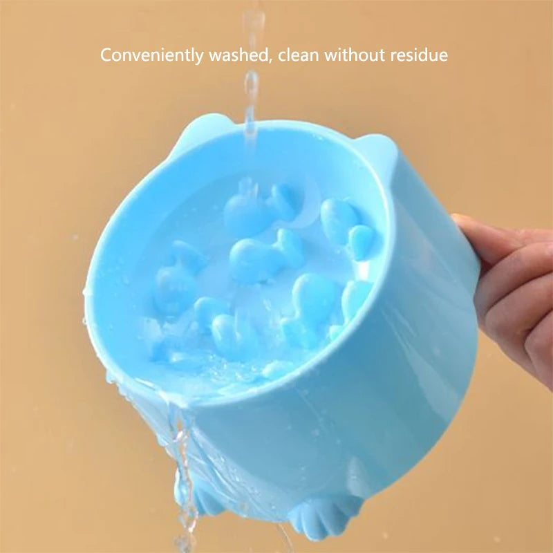 Cat slow food bowl. Anti-choking bowl and neck protection design