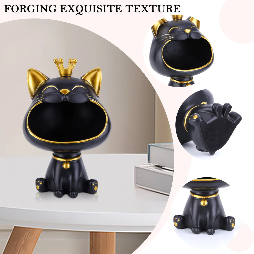 Laughing Cat Statue Key Box Big Mouths Cat