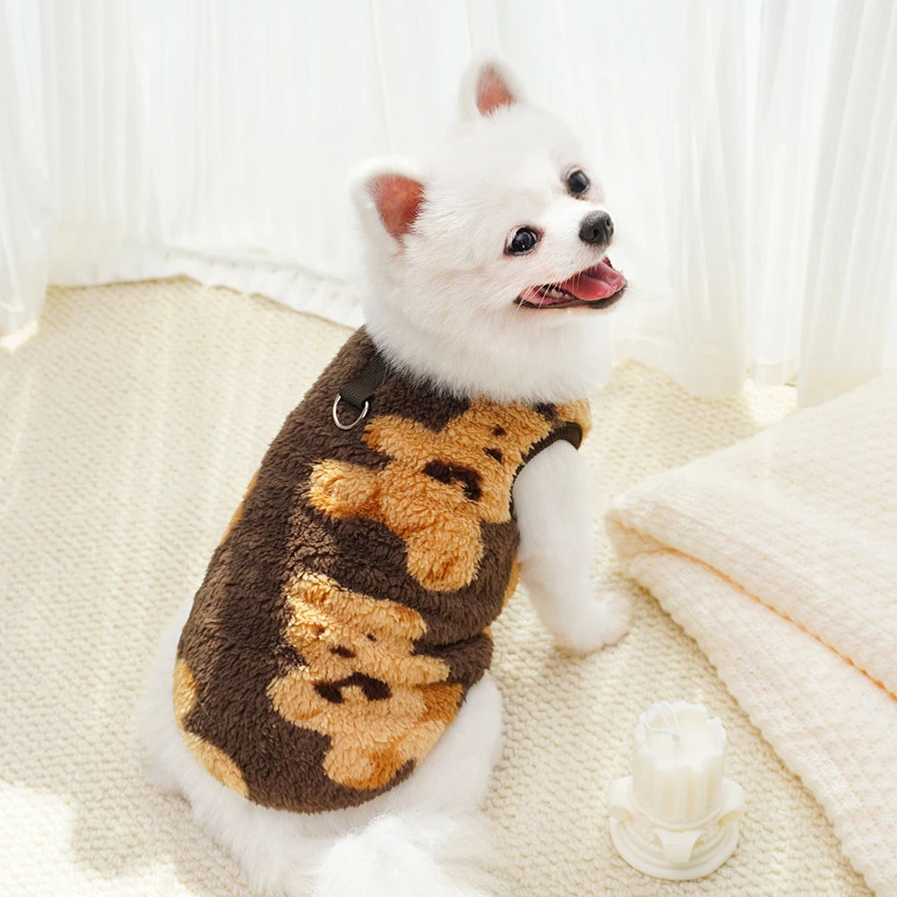 Warm Flannel Coat for Cats or Dogs