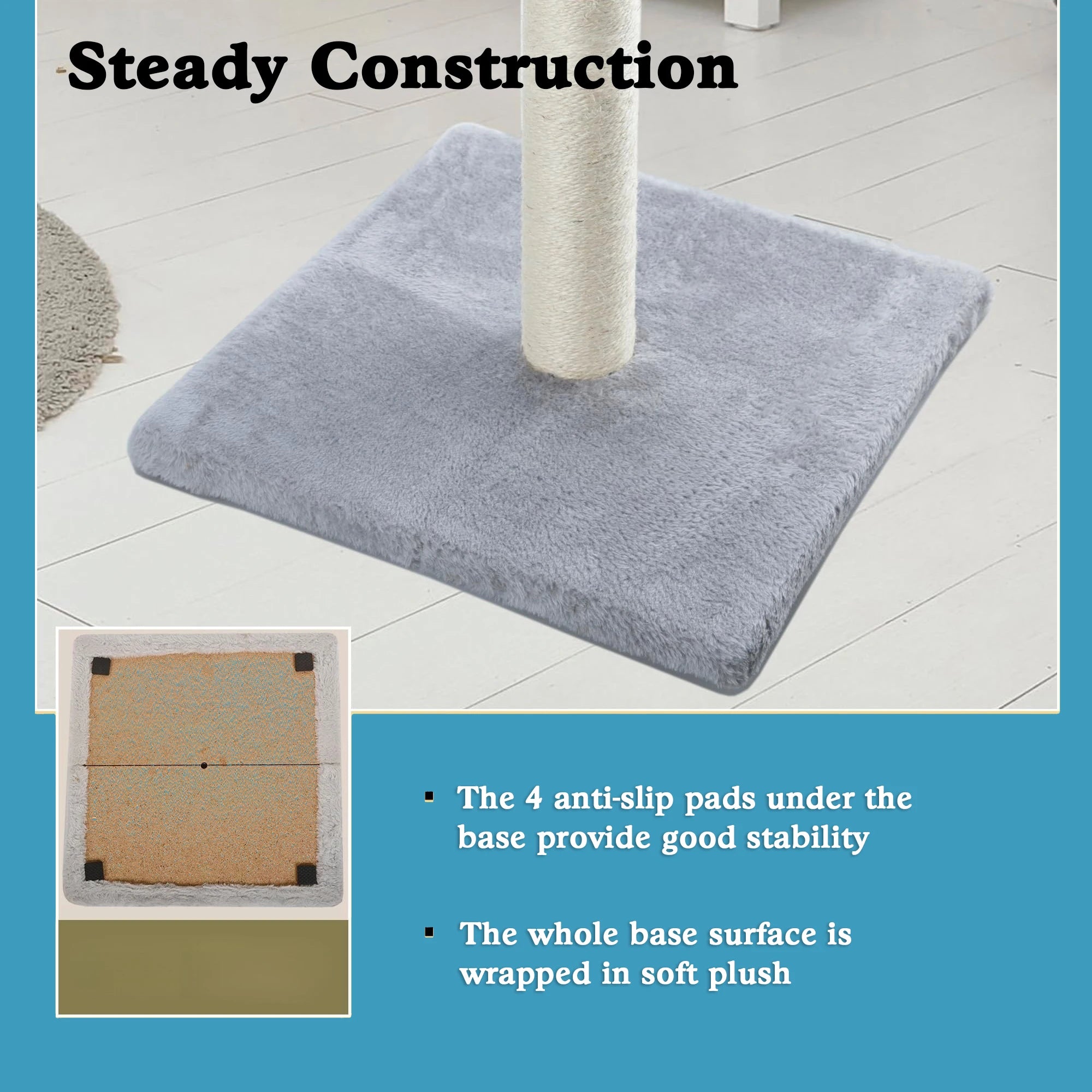 Tall Cat Scratching Posts For Indoor Cats And Kittens With Dangling Ball