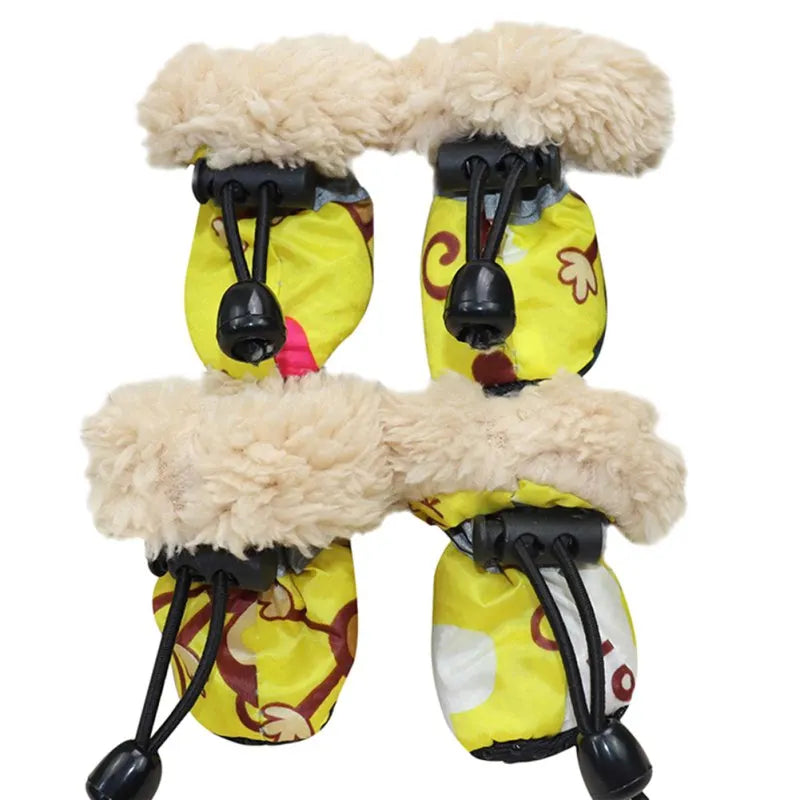4 Pack Winter Dog Boots