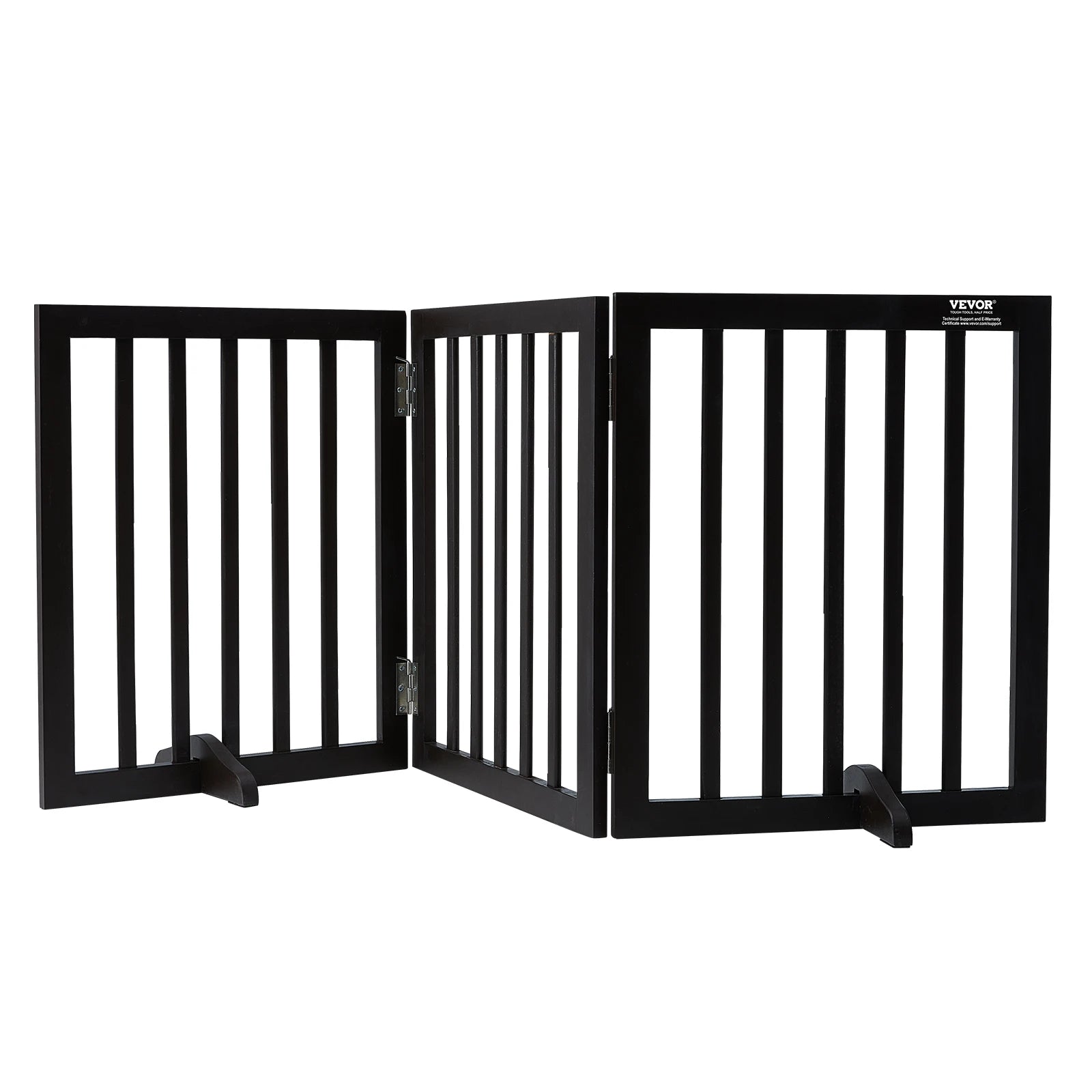 Freestanding Pet Gate. 3 Panels Foldable Dog Gate for Narrow Passageways.