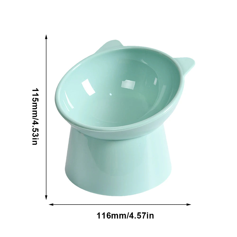 Elevated and Tilted Cat Food Bowl