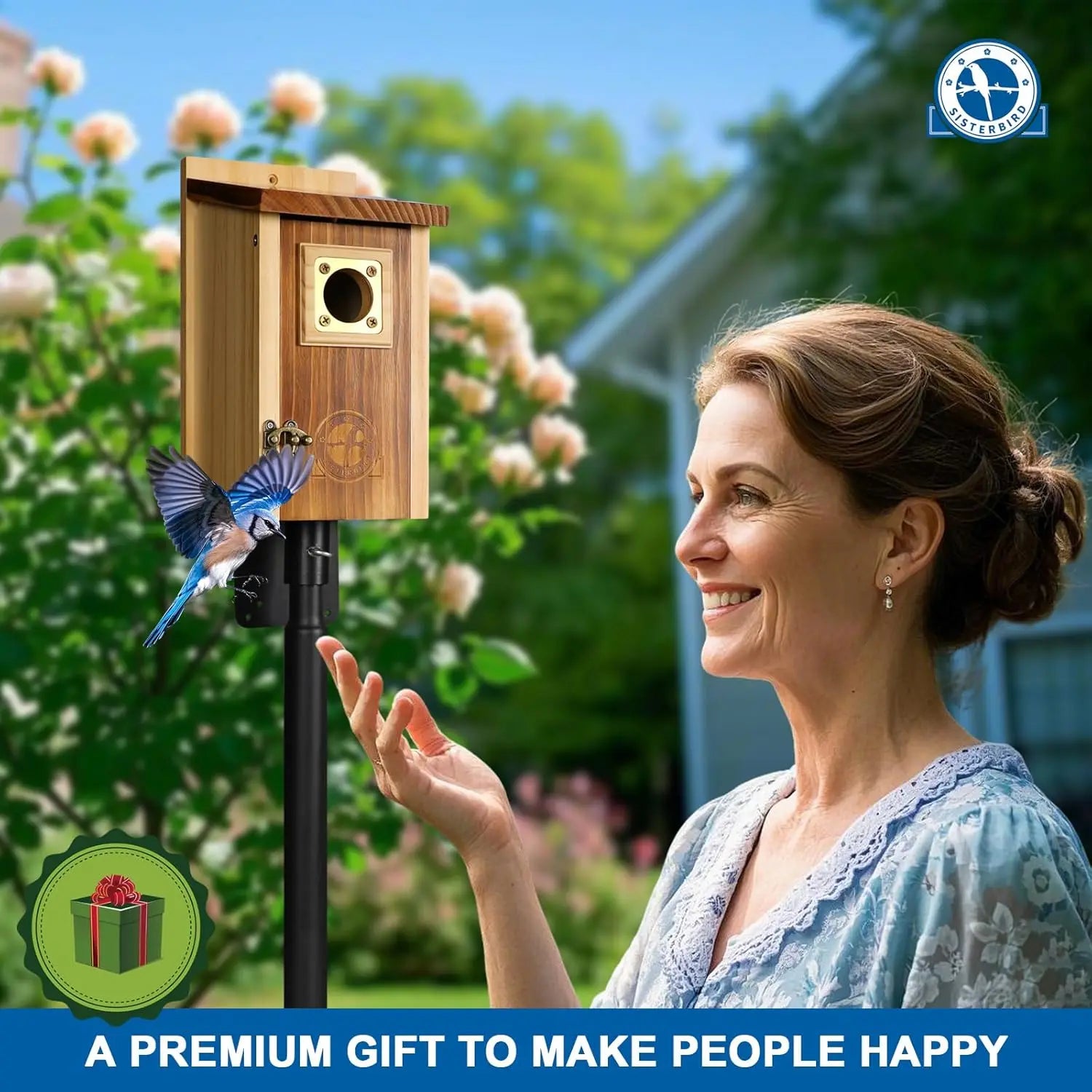Premium Wooden Waterproof Bird Houses for Outdoors