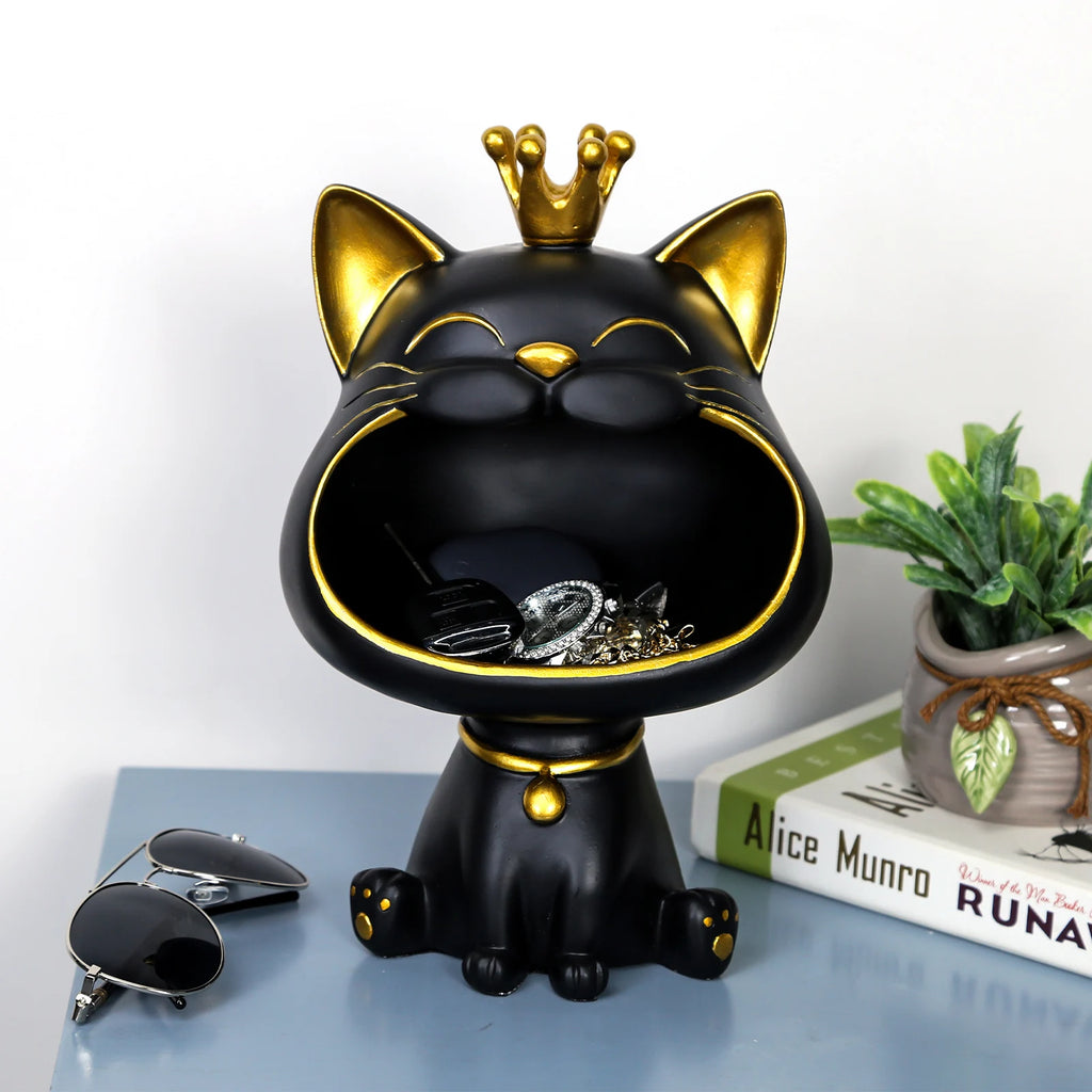 Laughing Cat Statue Key Box Big Mouths Cat