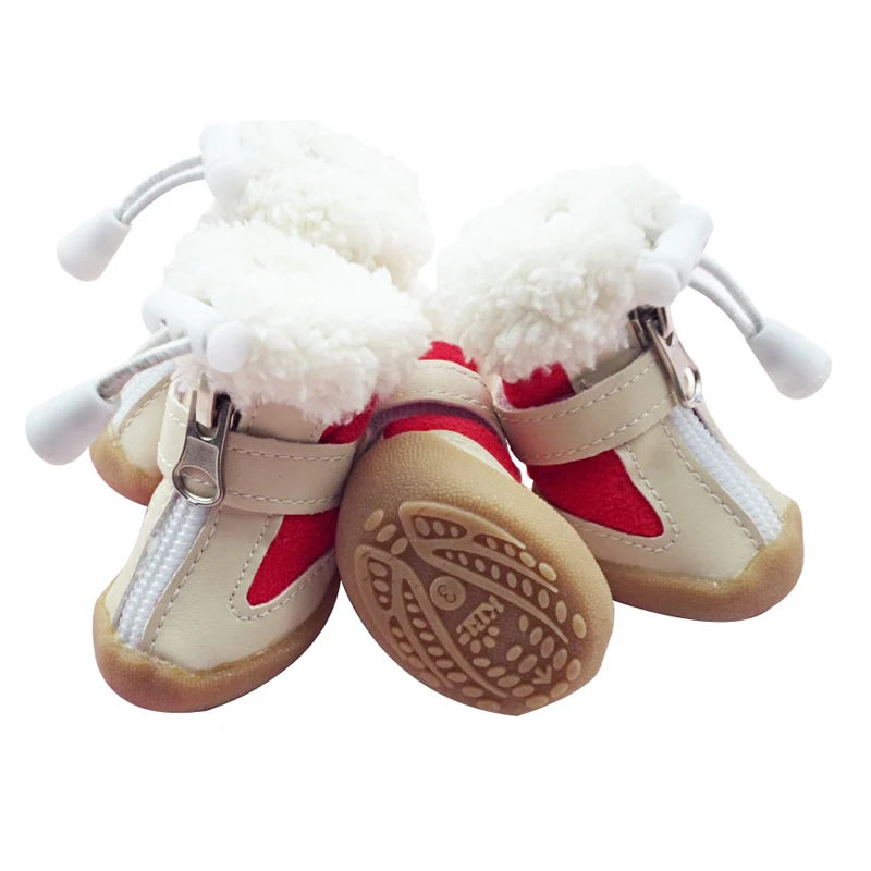 Winter Dog Shoes with Anti-slip