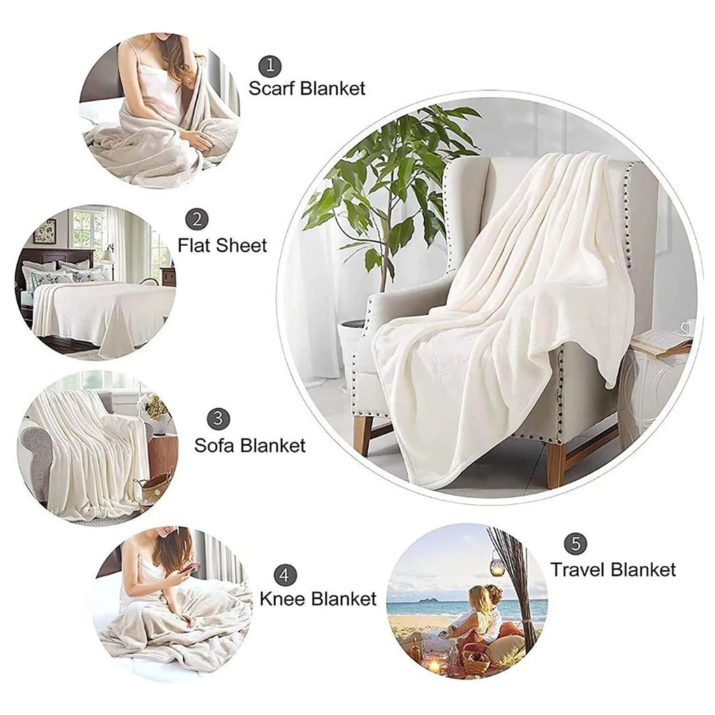 Gray Hamster Pattern Flannel Blanket - Soft and warm, suitable for sofa, bed, camping, and as a holiday gift for boys and girls