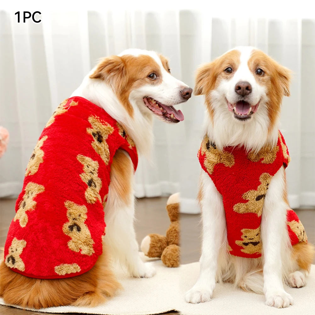 Warm Flannel Coat for Cats or Dogs