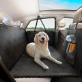 Car Rear Seat Dog Cover, Hard Bottom Rear Seat Extender, Load-Bearing 400 Pounds, 600D Heavy-Duty Anti-Scratch Washable Dog Hammock for Cars and Suv's