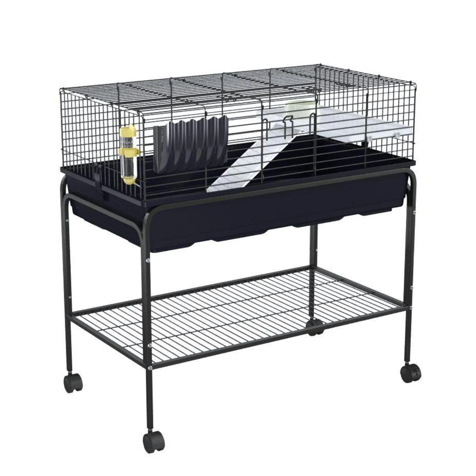 35.3"H Small Pet Cage Kit With Removable Storage Shelf