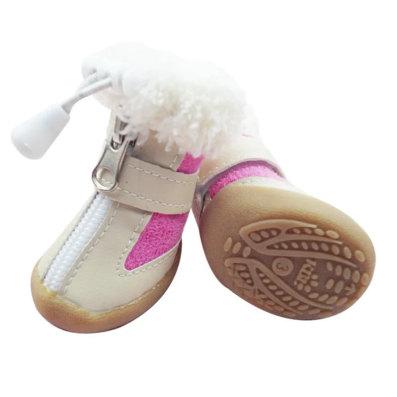 Winter Dog Shoes with Anti-slip