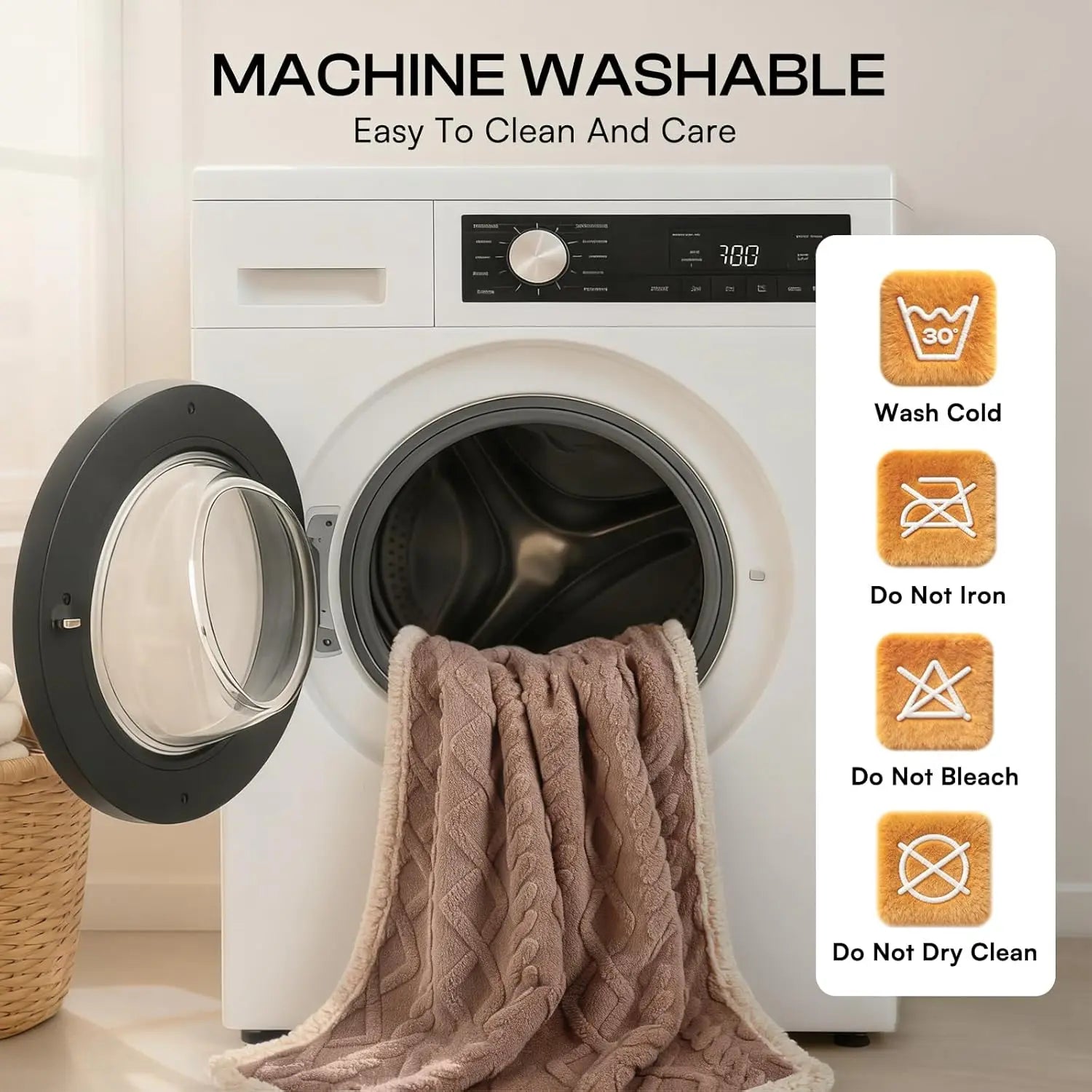 Waterproof Pet Blanket for Sofa, Bed, Reversible Sherpa Fleece Furniture Protector for Dogs and Cats. Khaki Queen Size (90" x 82")