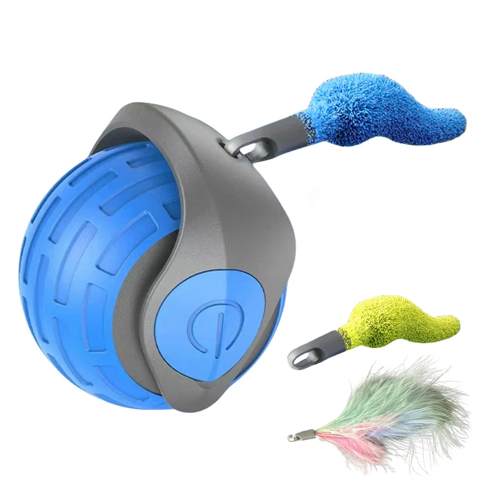 Cat Interactive Ball Toys that is Rechargeable and a Smart Cat Toy.