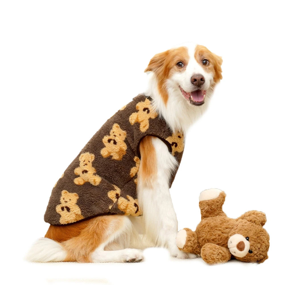Warm Flannel Coat for Cats or Dogs