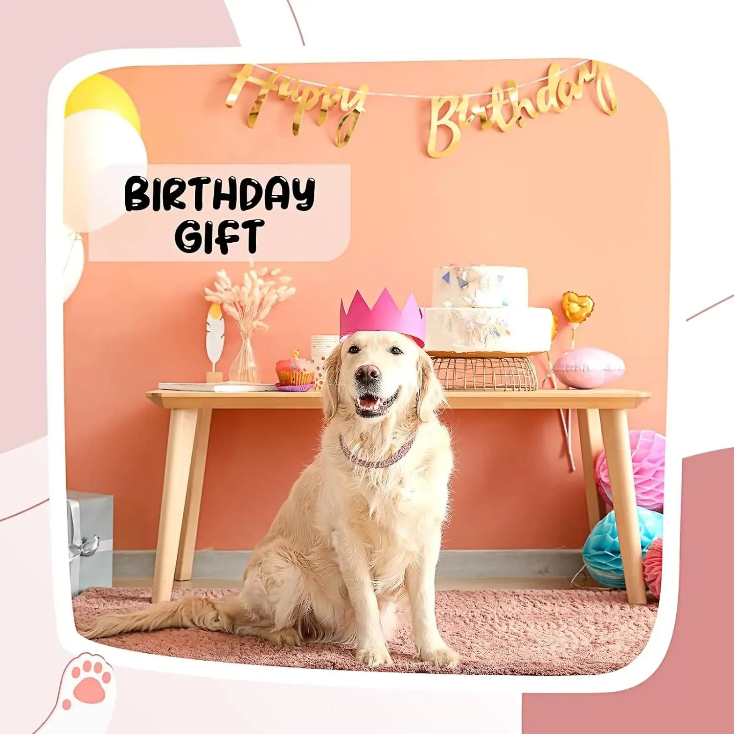 Dog Chain Collar, Diamond Cuban Link Necklace for Dogs or Cats