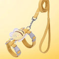 Cat Harness Leash and Collar Set with Adjustable Cartoon Bee