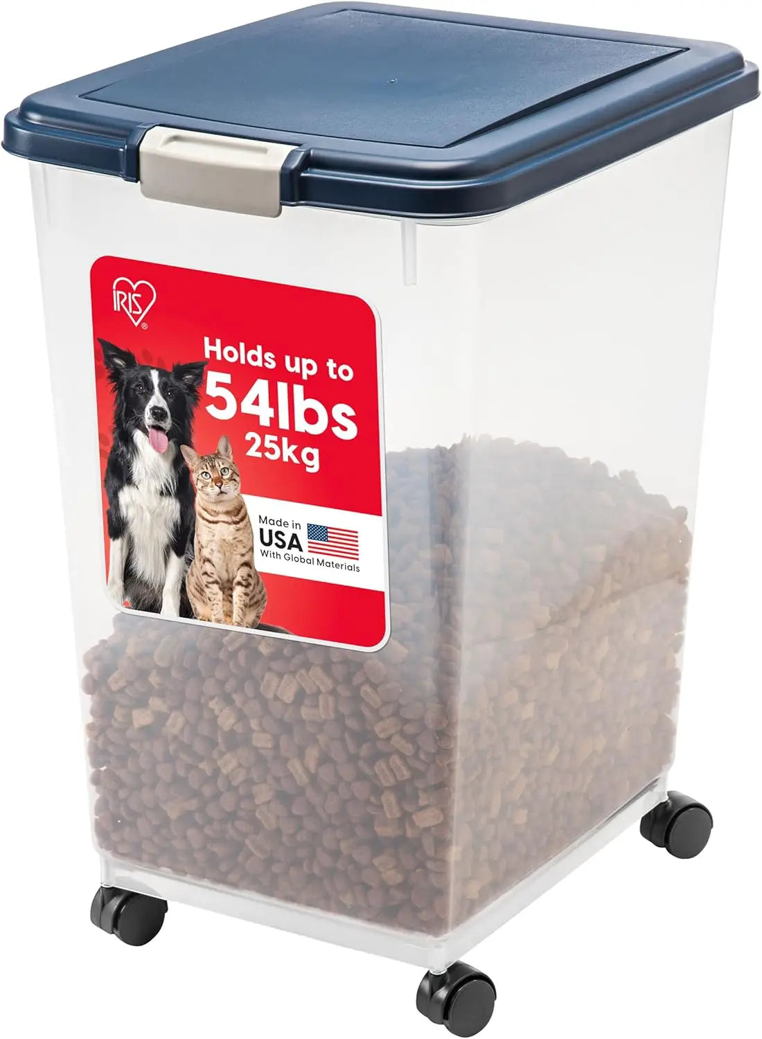 Airtight Pet Food Container. Available in different sizes, and is on Wheels