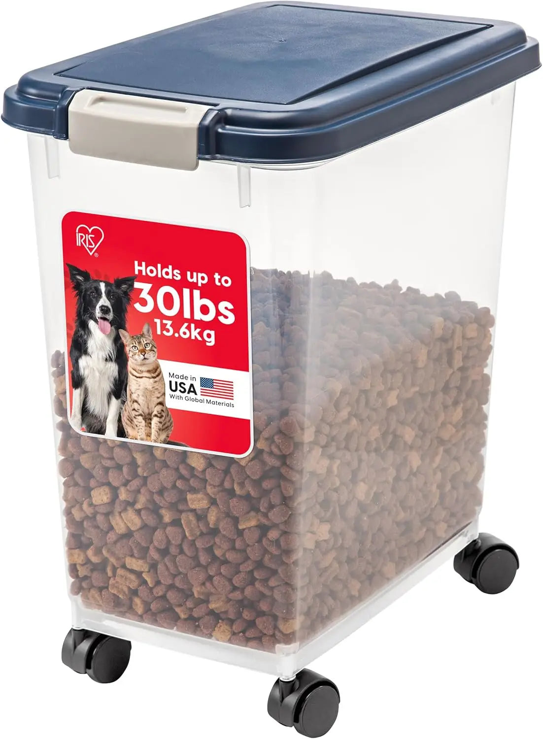 Airtight Pet Food Container. Available in different sizes, and is on Wheels