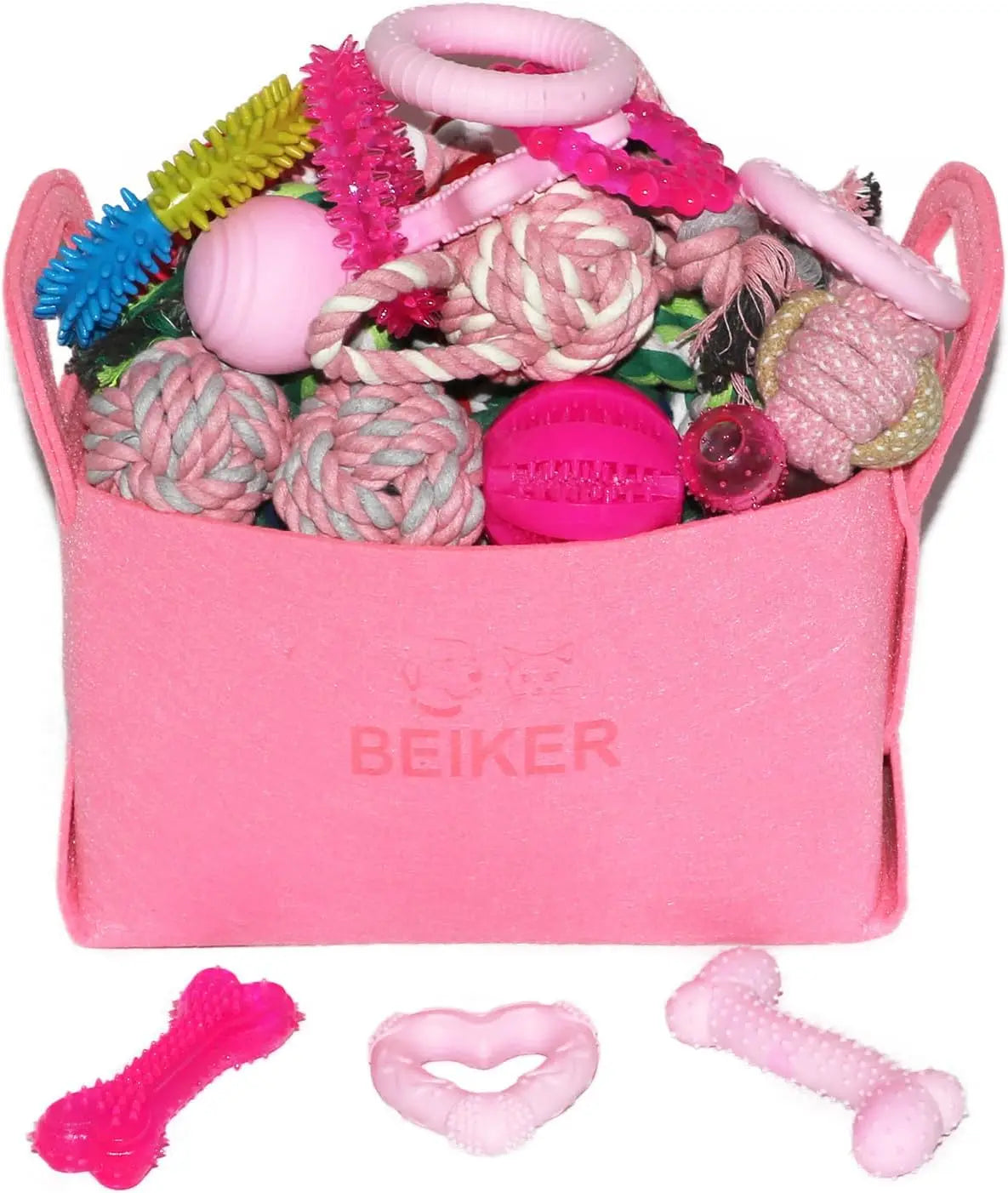 Dog Toys. Bulk 15 Pack, Puppy Chew Toys.