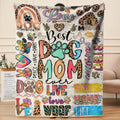 "Best Dog Mom Ever" Soft Fleece Blanket - Perfect Gift for Dog Lovers