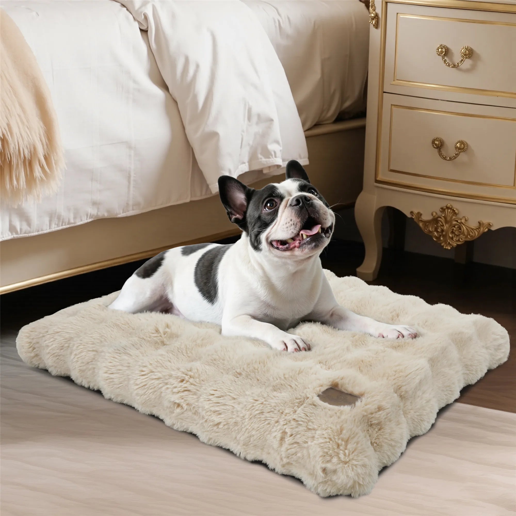 Fluffy Dog Crate Bed for Extra Large Dogs