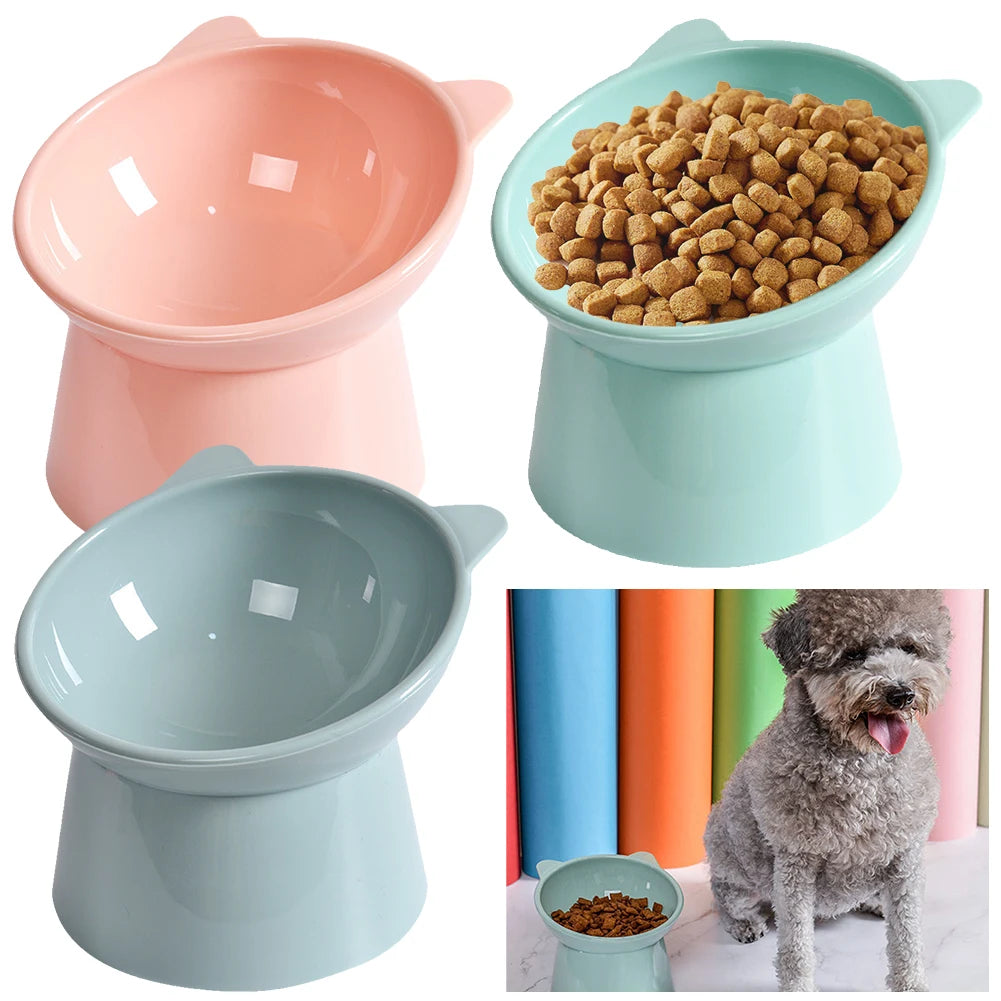Elevated and Tilted Cat Food Bowl