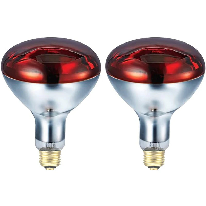 Quartz glass waterproof and explosion-proof E26 E27 Red R40 Infrared Heat Lamp, available in 100W, 150W, 200W, 250W, 275W