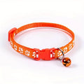 Fashion Pet Cats Collar. Colorful Pattern. Cute Bell.