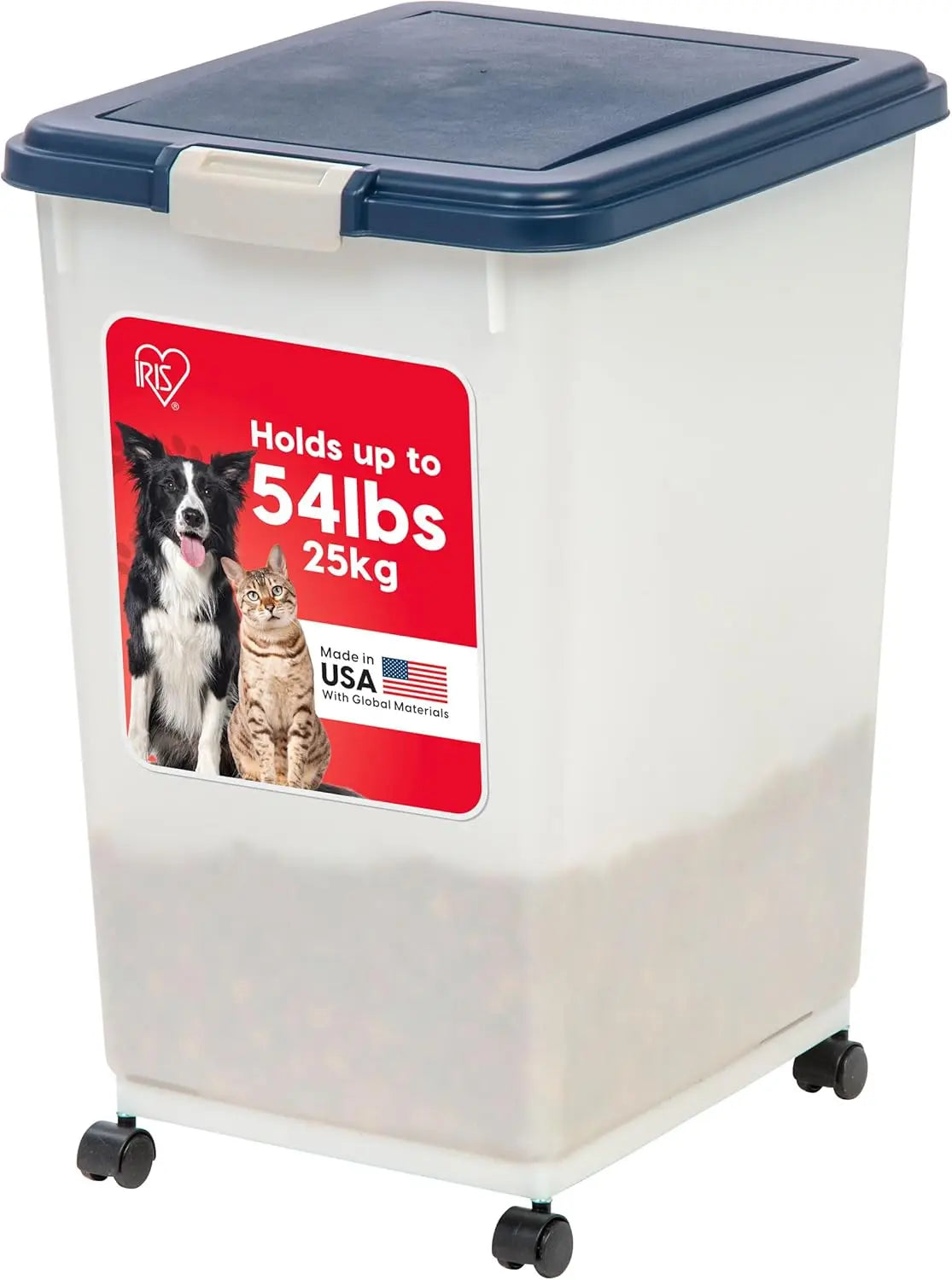 Airtight Pet Food Container. Available in different sizes, and is on Wheels