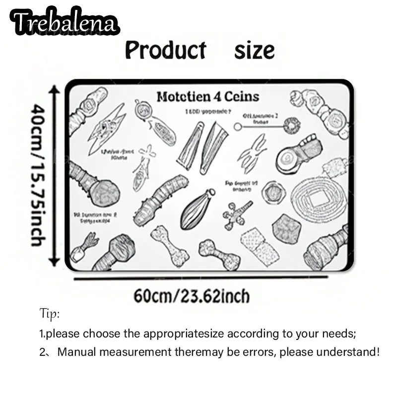 1pc Welcome Door Mat. Dog Toy Pattern Doormat for Pet Lovers Home Decor Entrance Rug