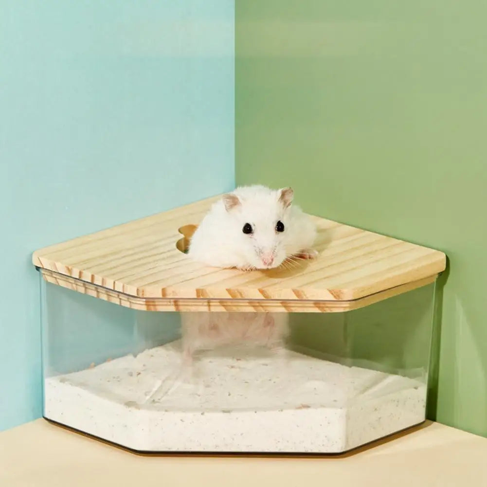 Acrylic Fully Transparent Large Pet Hamster Sand Bath