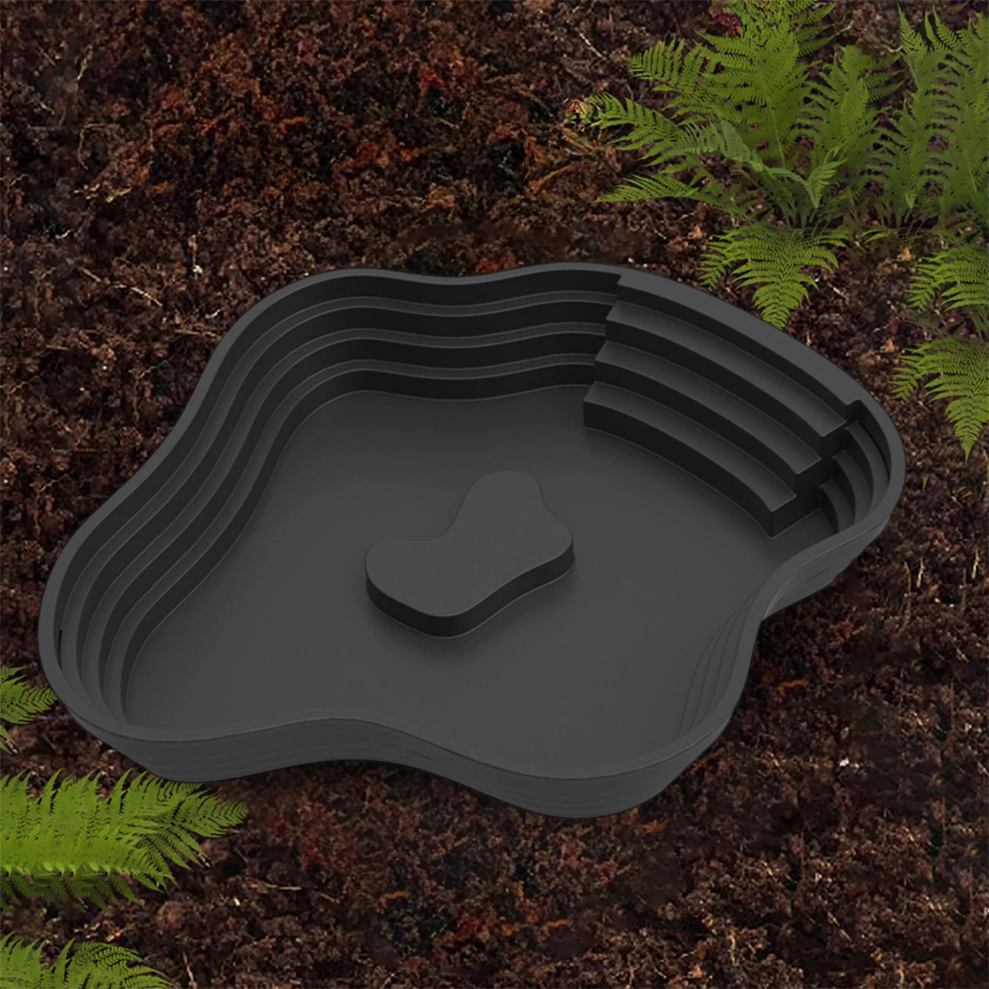 Reptile Habitat Decor Bathing Pool, Feeding Dish or Water Bowl