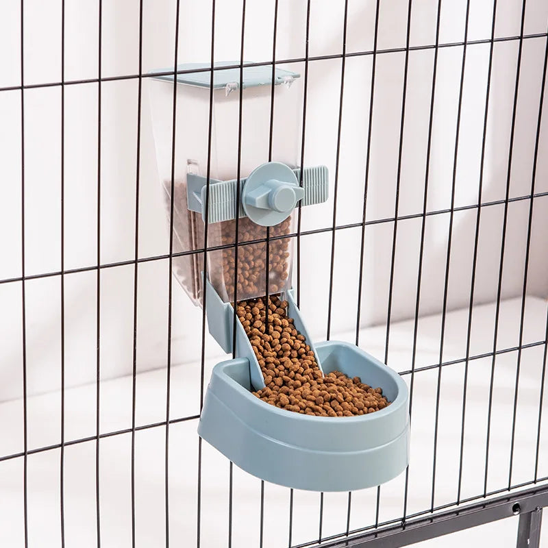 Automatic Hanging Feeder or Hanging Water Bottle for Puppy's, Cats, Rabbits, and Birds