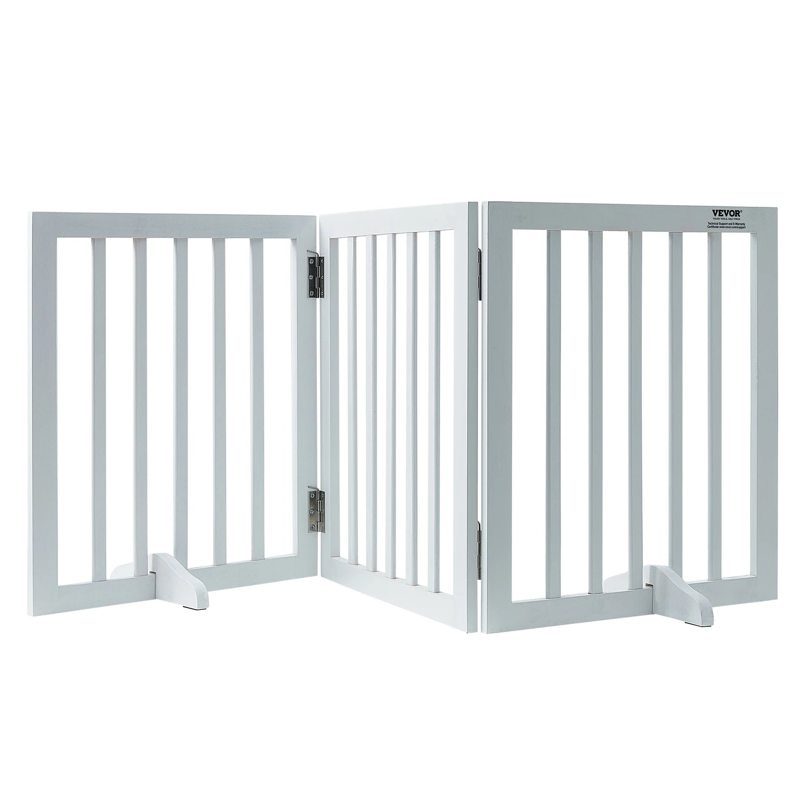 Freestanding Pet Gate. 3 Panels Foldable Dog Gate for Narrow Passageways.