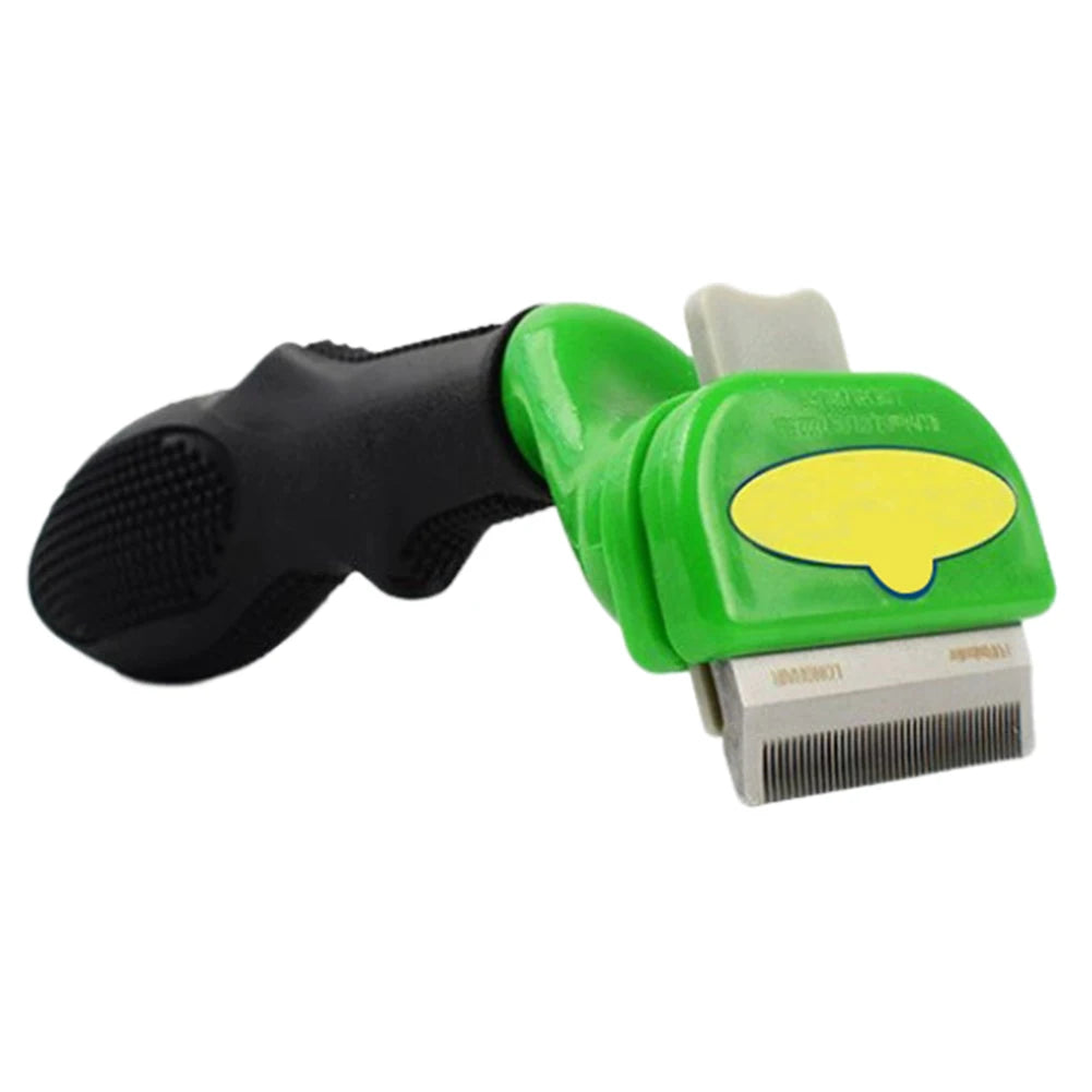 Deshedding Brush. Removes Loose Hair and Tangles. Self Cleaning