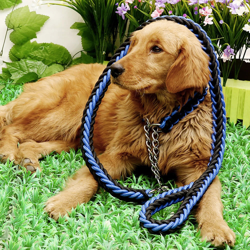 Nylon Braided Dog Collar And Leash Set For Small, Medium and Large Dog