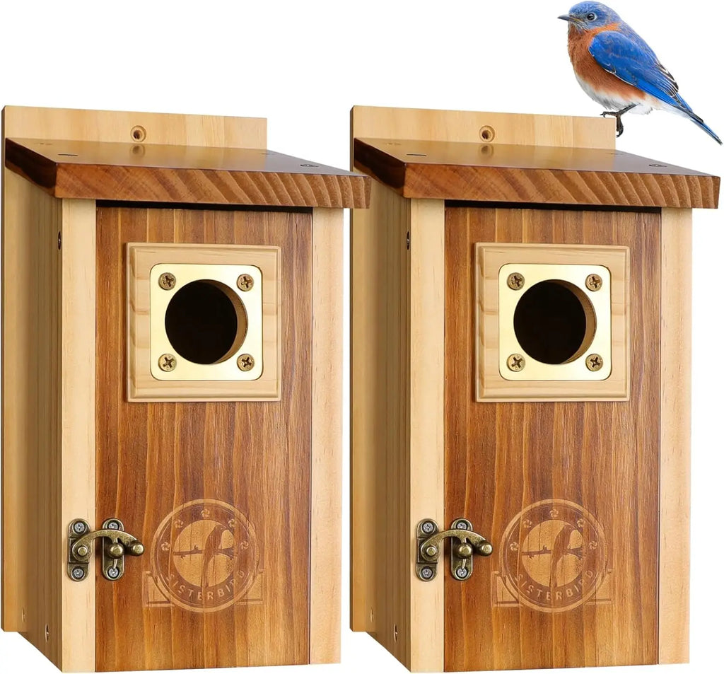 Premium Wooden Waterproof Bird Houses for Outdoors