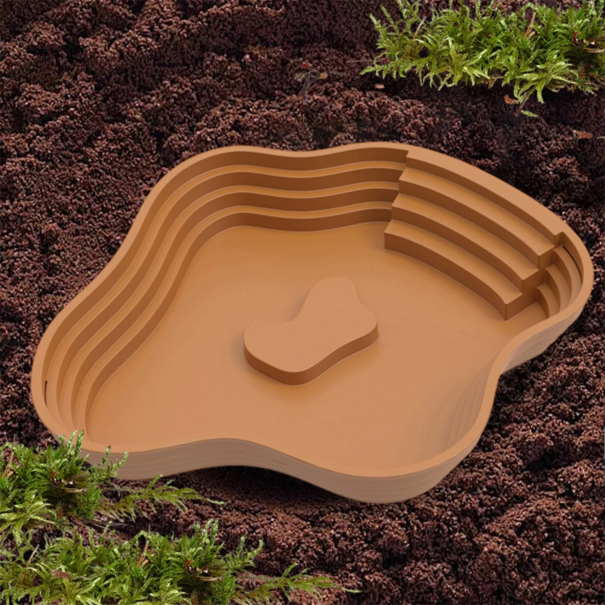Reptile Habitat Decor Bathing Pool, Feeding Dish or Water Bowl