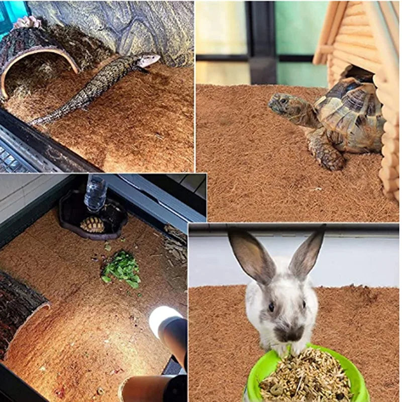 Plant Fiber Roll Natural Reptile Carpet Mat